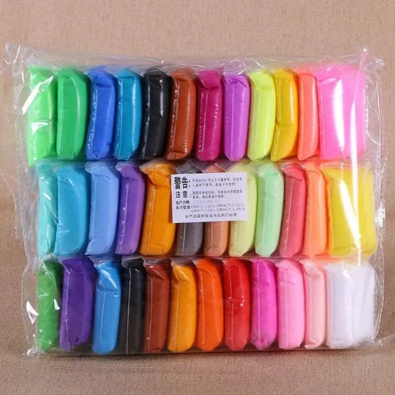 Pack De 36 Colores De Arcilla Polimérica De Secado Al Aire, Plastilina Para Modelar, Regalo Creativo Para Niños De 3 A 12 Años