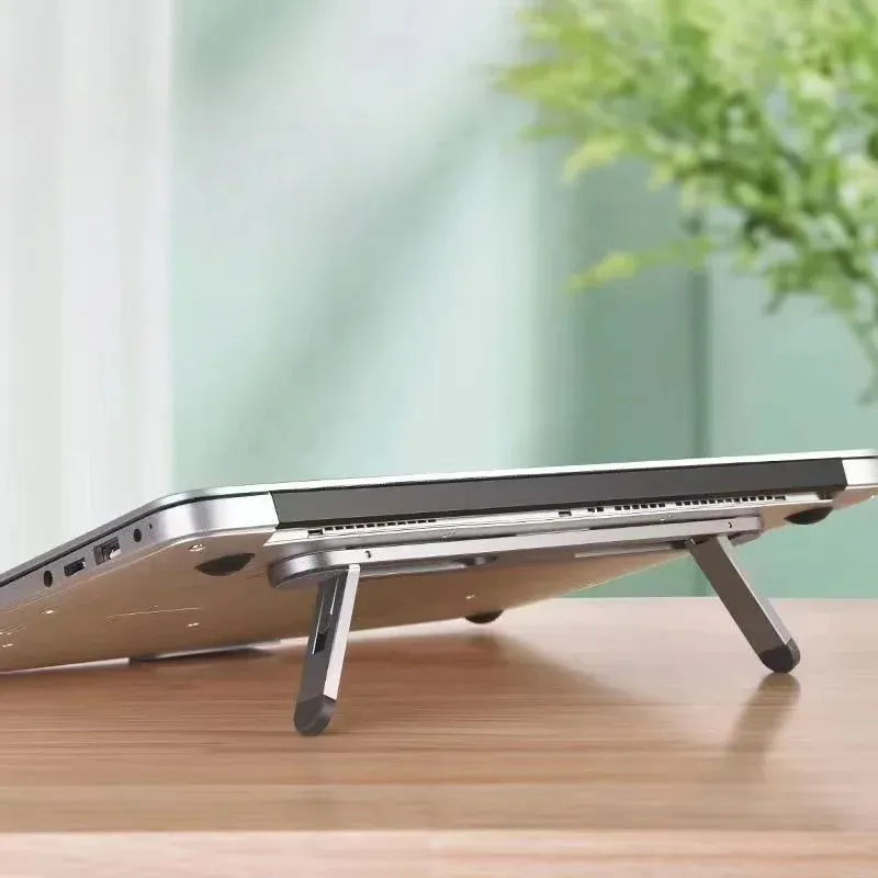 MacBook Pro Air Invisible 노트북 홀더 브래킷 냉각 스탠드 보편적 인 접착제 노트북 스탠드 용 접이식 노트북 스탠드 홀더
