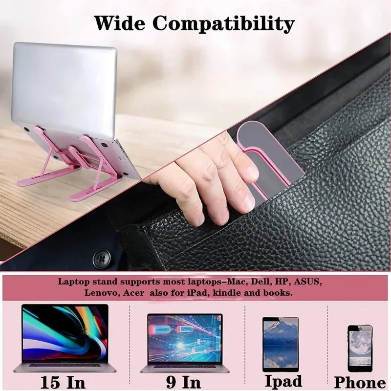 new Laptop Stand Adjustable Riser Bracket Foldable Holder Notebook Support Laptop Base Computer Accessories For /Dell Inspiron/HP laptop