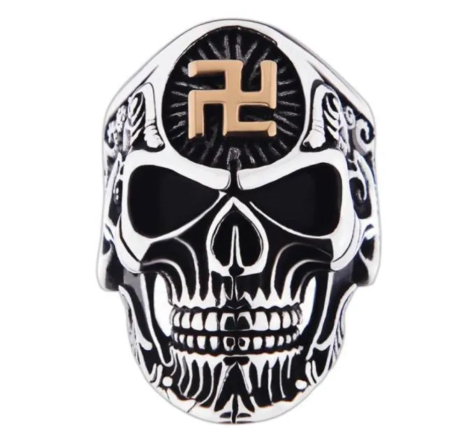 Stainless Steel Big Skull Ring For Men Jewelry Vintage Style Rings High Quality Rings for 69440433216866