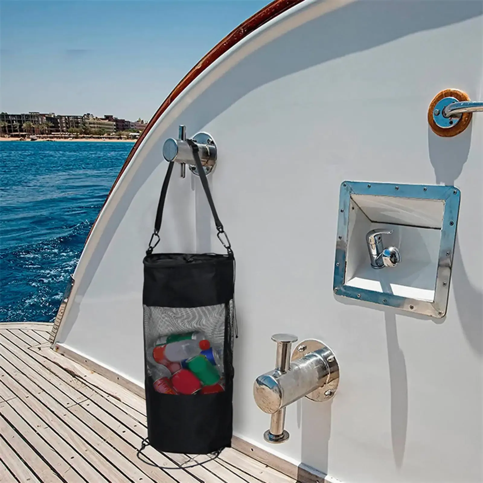 Accessori per la spazzatura portatile Borsa marina Accessori durevoli portapattina riutili per le barche per la pesca della spiaggia di kayak