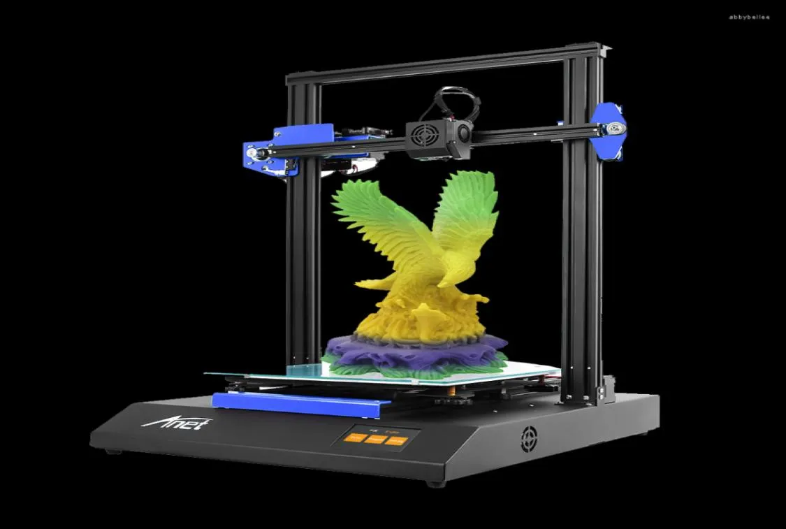 Drukarki annet ET4X 3D Zestawy do drukarki 300 400 mm duży rozmiar drukowania Reprap i3 Impresora Wsparcie Open Source Marlin Impresora8267050