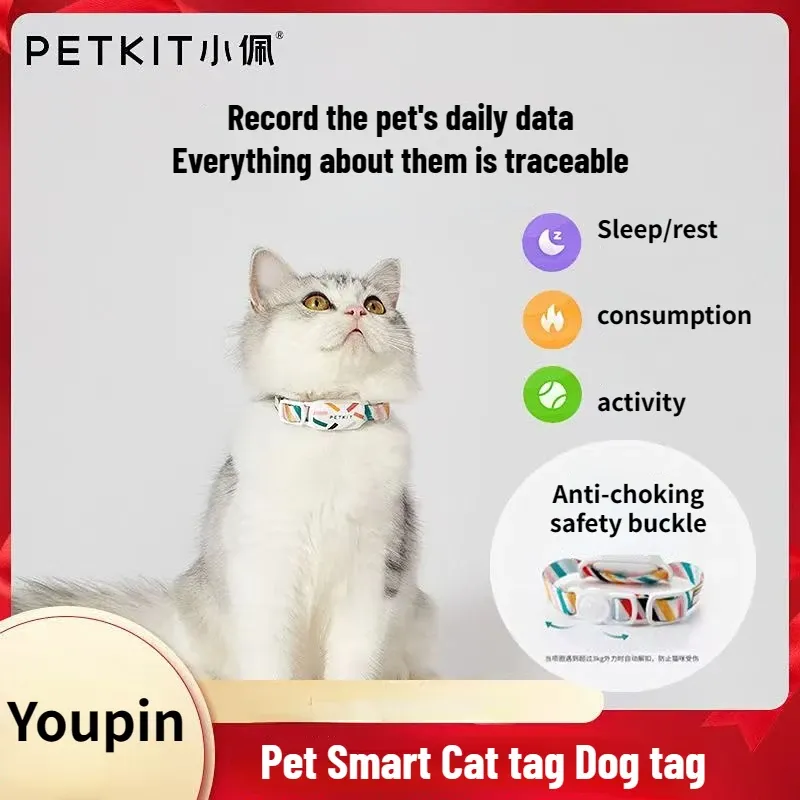 Controleer Petkit Fit 3 Smart Pet Collars Tag Bluetooth afstandsbediening Waterdichte activiteit Slaapmonitor voor hondenkattendierenbenodigdheden