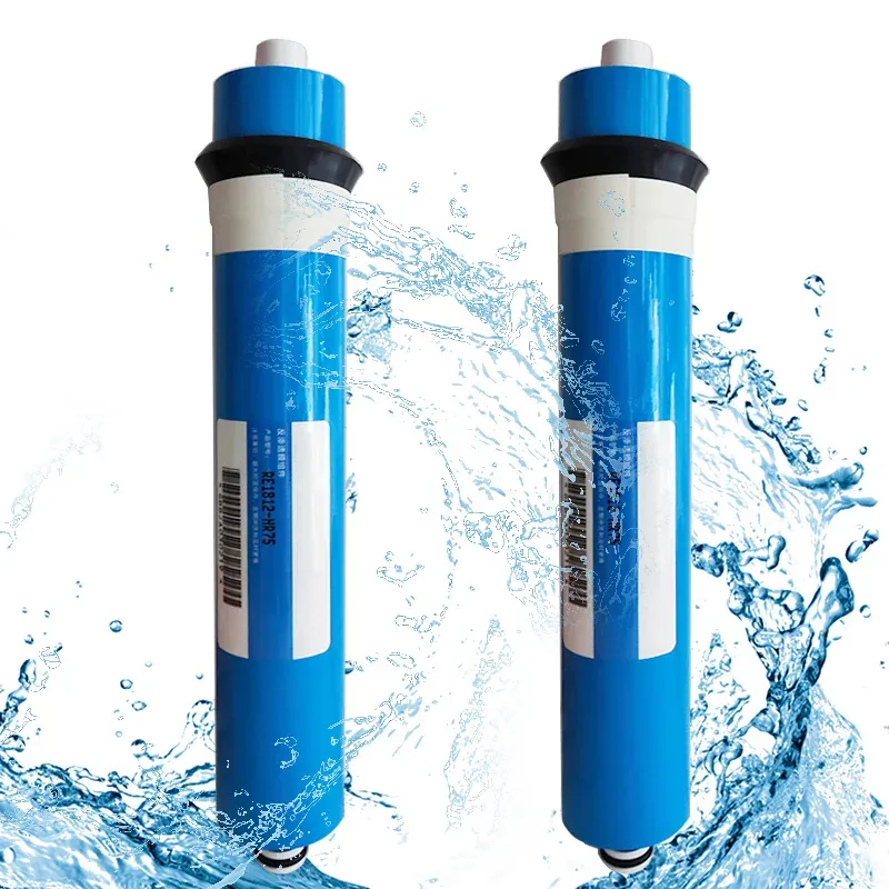 Purifiers 2st 75/100GPD Kitchen RO Membrane omvänd osmos Ersättare Vattensystem Filterrening Vattenfiltrering Minska bakterier