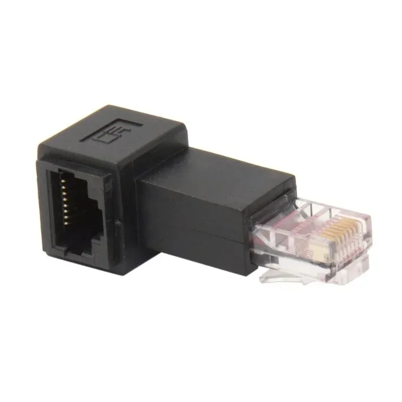 2024 Elbow-Netzwerkkabel 90-Grad-Adapter RJ45 männlich an weibliche Erweiterung Head90-Grad RJ45 Erweiterung