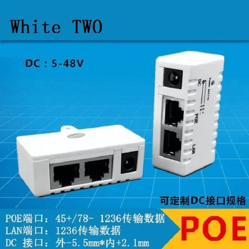 10M/100 MBP pasywny Poe Power Over Ethernet RJ-45 Adapter Wall Montaż do wtryskiwacza do sieci CCTV Came Camera