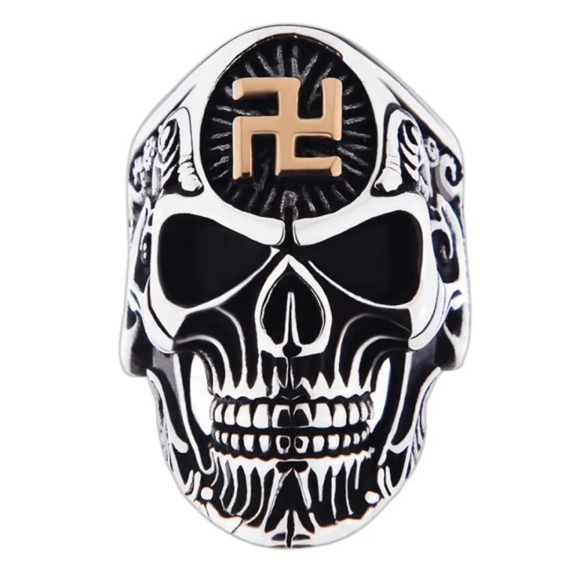 Stainless Steel Big Skull Ring For Men Jewelry Vintage Style Rings High Quality Rings for 69440431047425