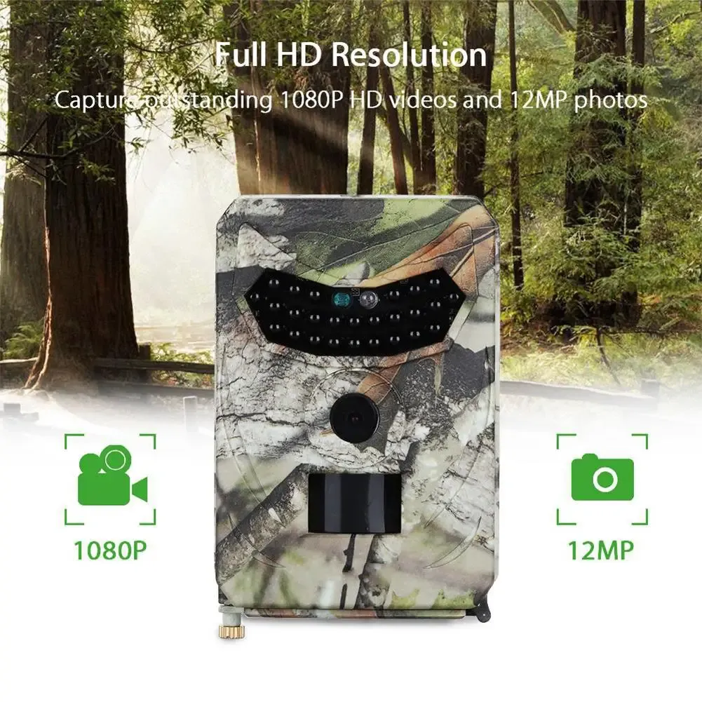 Cameras Pr100 Hunting Camera Photo Trap 12mp Wildlife Trail Cameras for Hunting Scouting Game