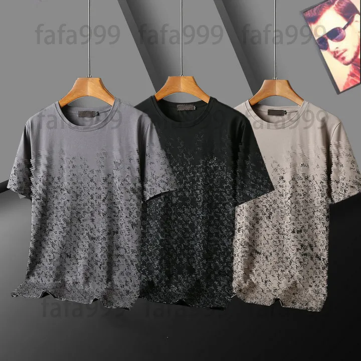 デザイナーブランドメンズTシャツクラシックベーシックTシャツサマーTシャツシンプルな刺繍ヨーロッパパリモノグラムブラックグレーのティートップス衣類