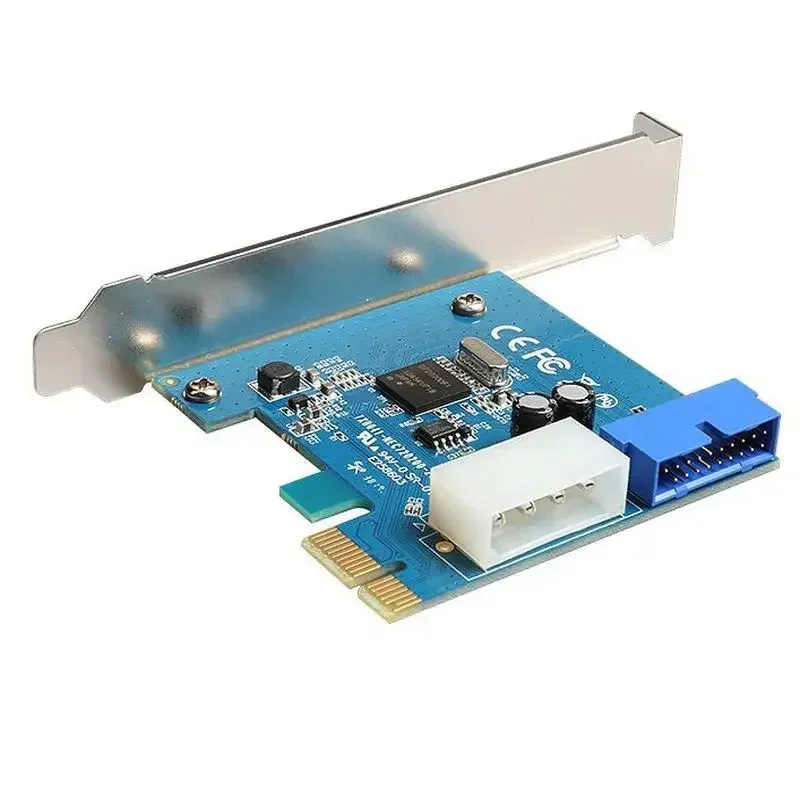 I-E Ekspansja zewnętrzna do wewnętrznej 20pin nagłówków PCI PCI Express z 4pin IDE Power Connector NEC720200 Chip for NEC720200 Chip Chip