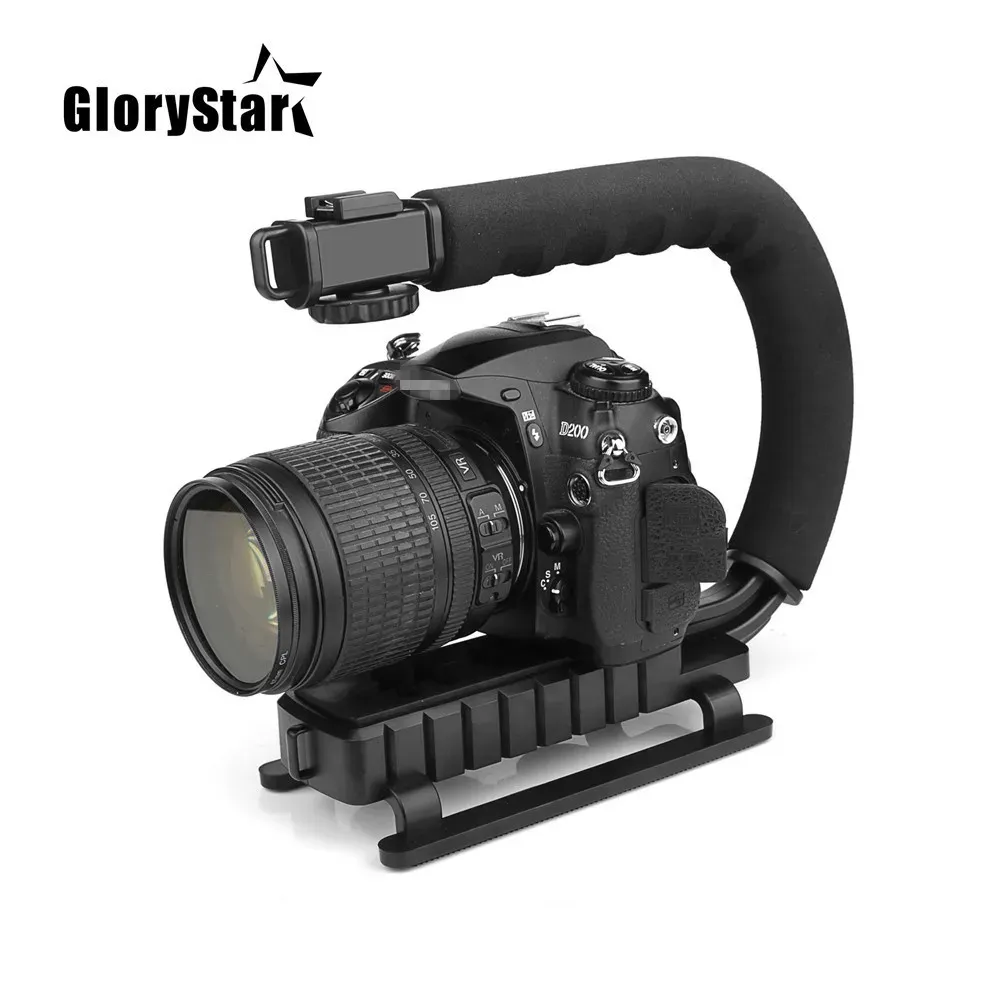 Bandetteri U C ASSICHE STABILI STABILITORE VIEDE CHECCHIO PER DSLR Nikon Canon Sony Camera e Light Portable SLR STEADICAM per GoPro U