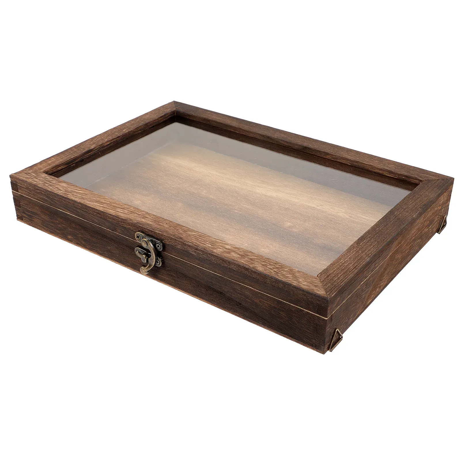 Дисплей винтаж образец коробка винтажная фоторамка деревянная ювелирная коробка деревянная коробка теневая коробка стеклянная деревянная витрина