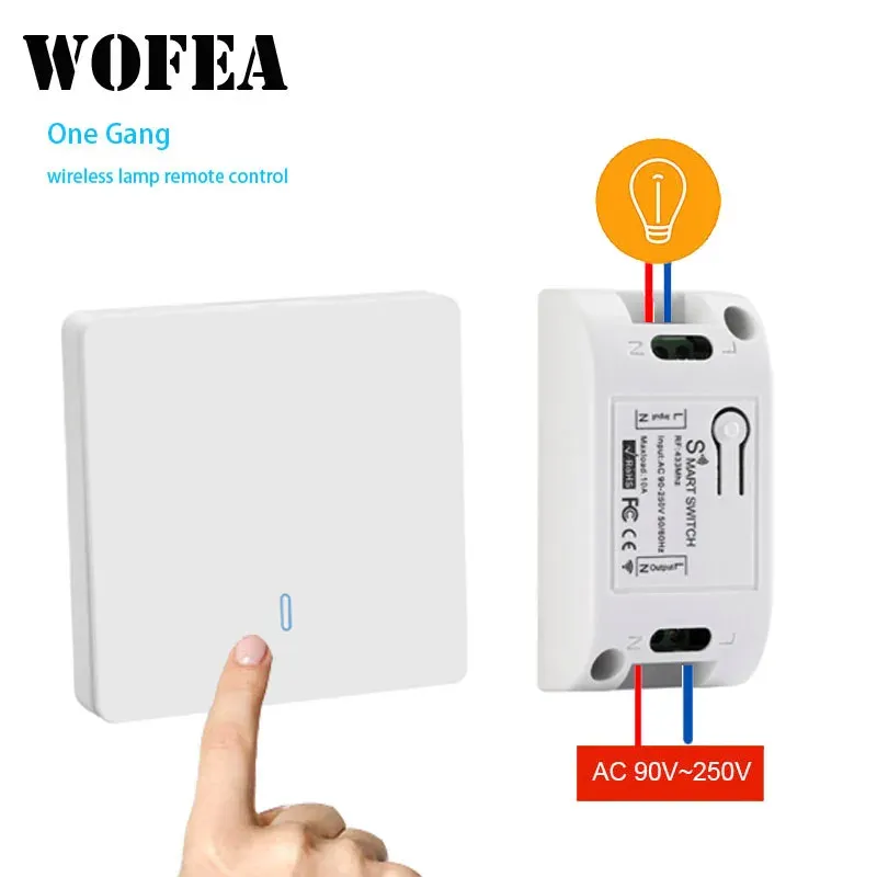 التحكم Wofea 433MHz Universal اللاسلكي التحكم عن بيد