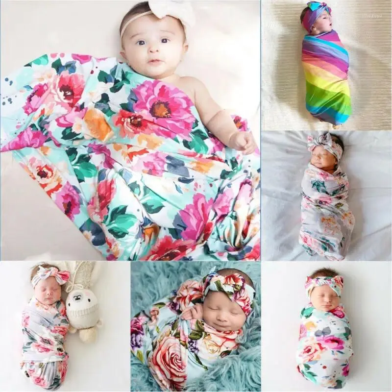 Coperte 2 pezzi nato pografia baby po oggetti boy girl cotton swaddle wrap coperta sapore sonno sleep sleep sack 0-6m