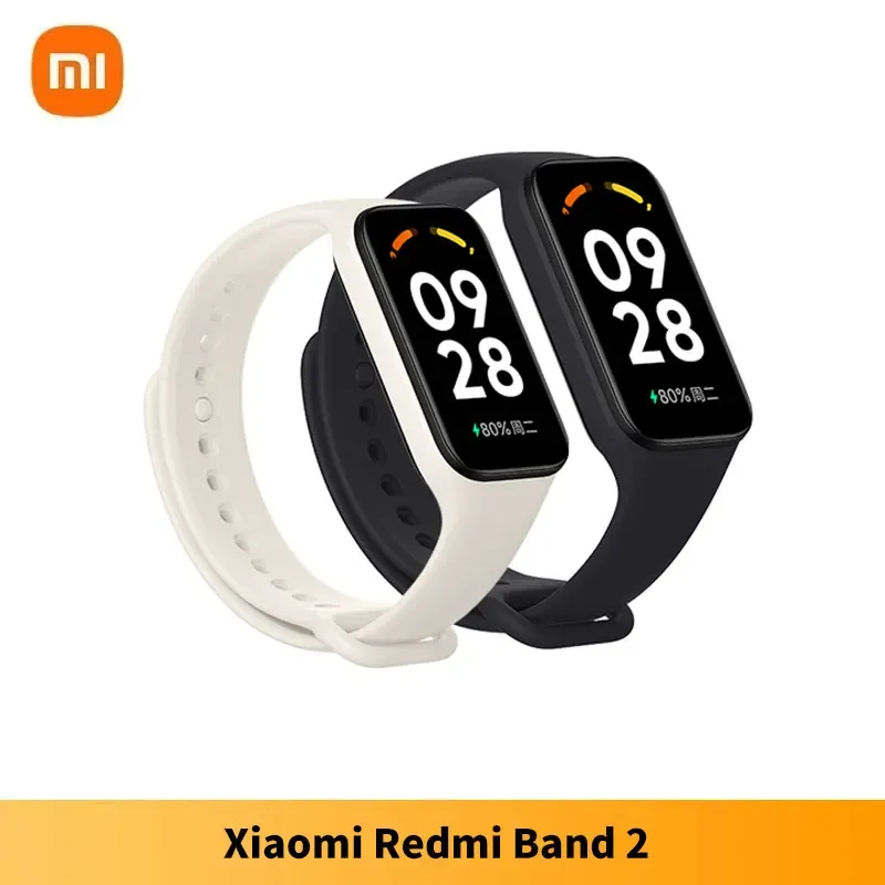 Armbands Xiaomi Redmi Band 2 1.47 "Screen Miband Blood Oxygen Heart 9.99mm Body Fitness Tracker Bluetooth Waterproof Smart Band 2