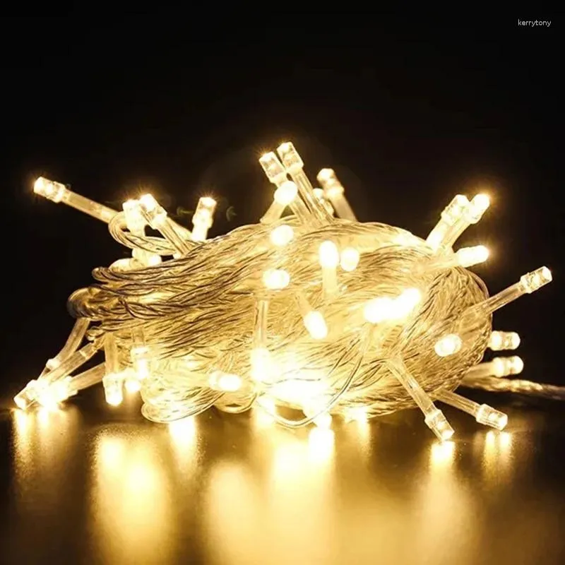 سلاسل LED Fairy Light String أضواء بطارية مقاومة للماء ديكور المنزل غرفة نوم في الهواء الطلق حفل زفاف حفل زفاف عيد الميلاد زخرفة