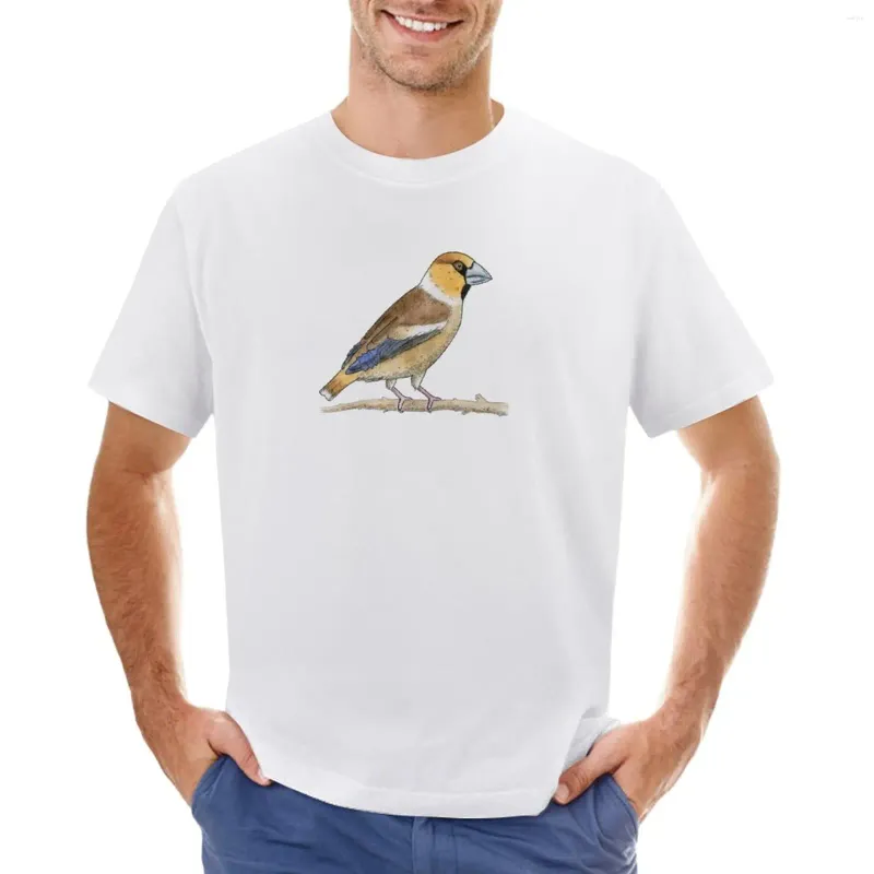 Herrtankstoppar Hawfinch T-shirt Sommarkläder söt plus size mens vanlig t skjortor