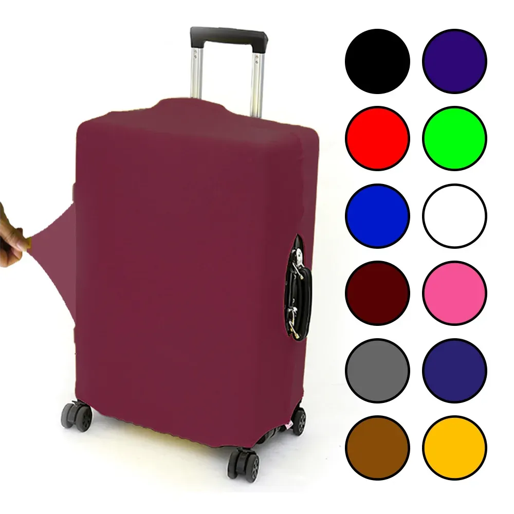 Tillbehör förtjockar bagagetäcken Skydd Elastisk vagn Väska Dammtät skyddsskydd för 1830 tum resväska resetillbehör
