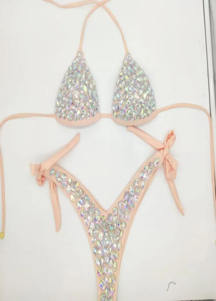 2021 Venus Vacaciones Diamantes Bikini Set Rhinestone Swimwear