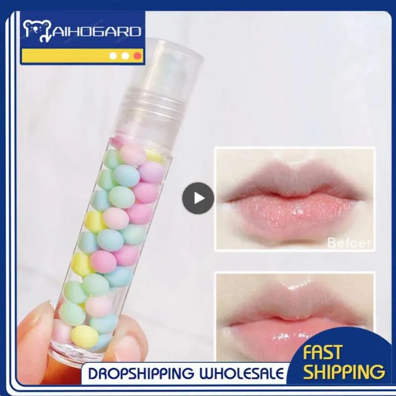 Lipgloss feuchtigkeitsspendende bunte Perlenglasur transparent Öl farbloser Lipgloss Spiegel Wasserkosmetik Nourishing