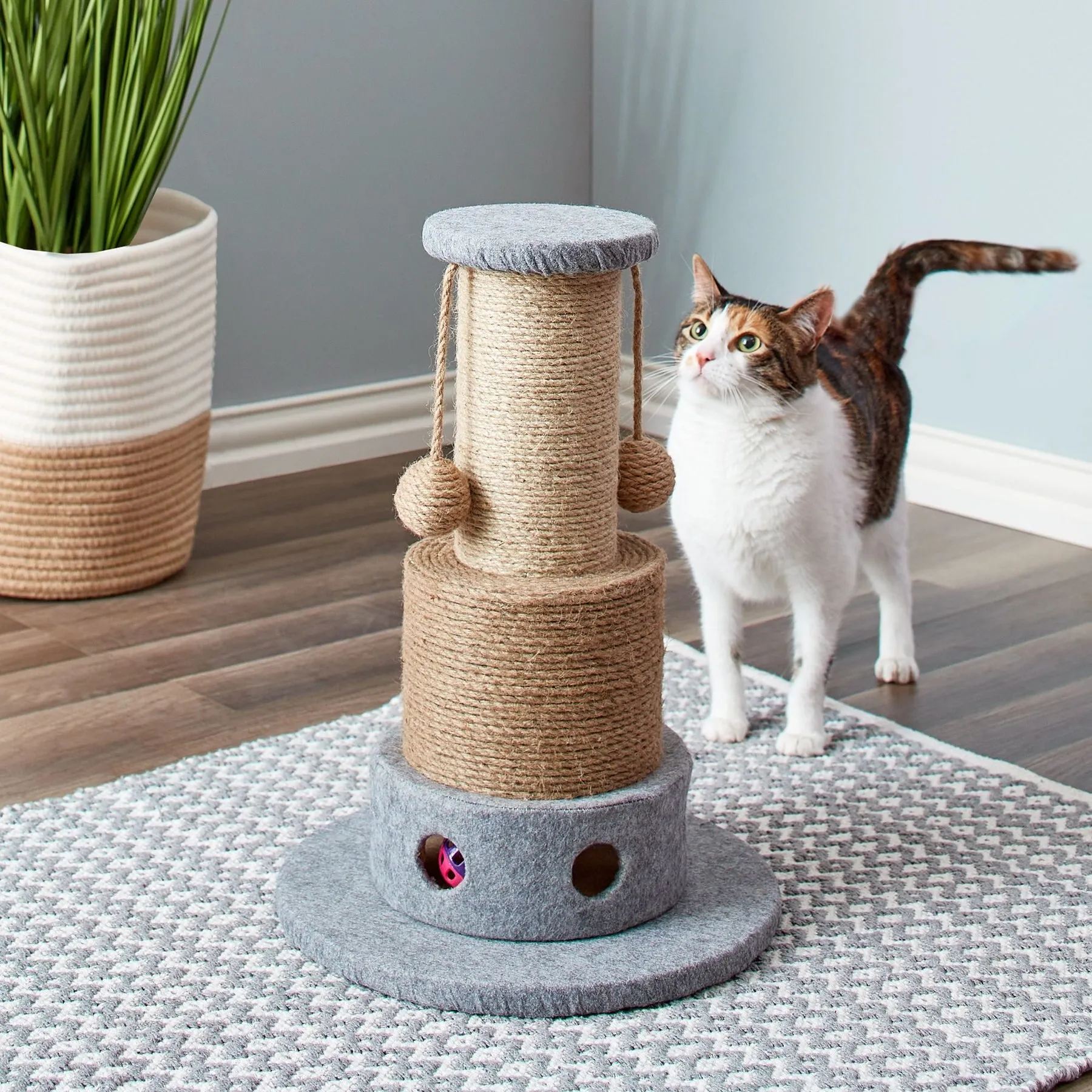 Premium Jute Cat Scratcher Post - 30-Inch - Best Seller! Durable ...