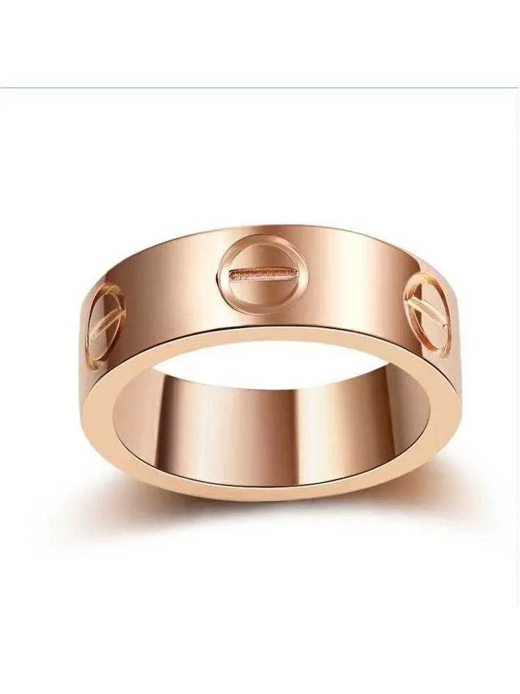 Designer Popular Carter High Edition 18K Rose Gold Ring Ring Au750 Men and Womens Wedding Love Signature SNC5