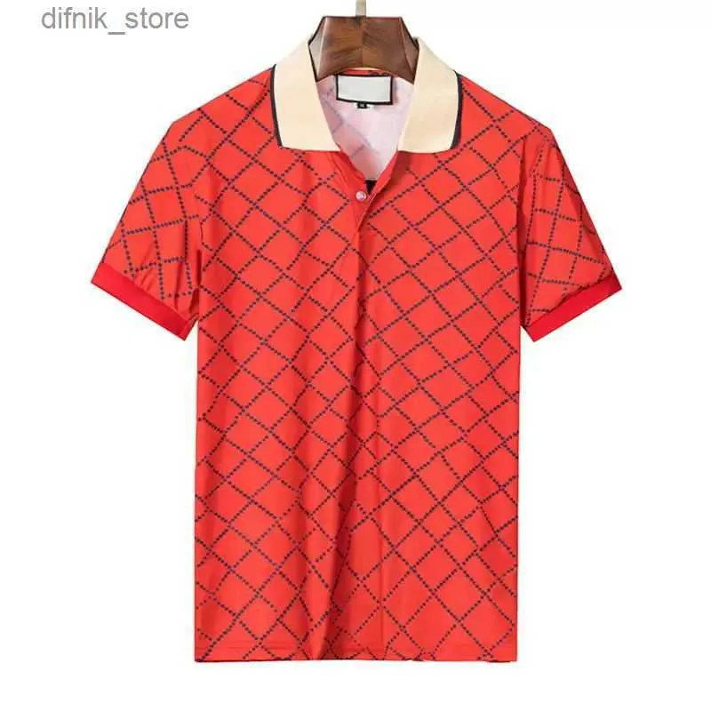 Erkek Tişörtü Lüks Tasarımcıları Yaz Erkek Kadınlar Drs Moda Pamuk Polo Gömlek Erkekler Yakalamalı Sosyal Stil Zürafa Marka Baskı Adamı Y240420 L0H0