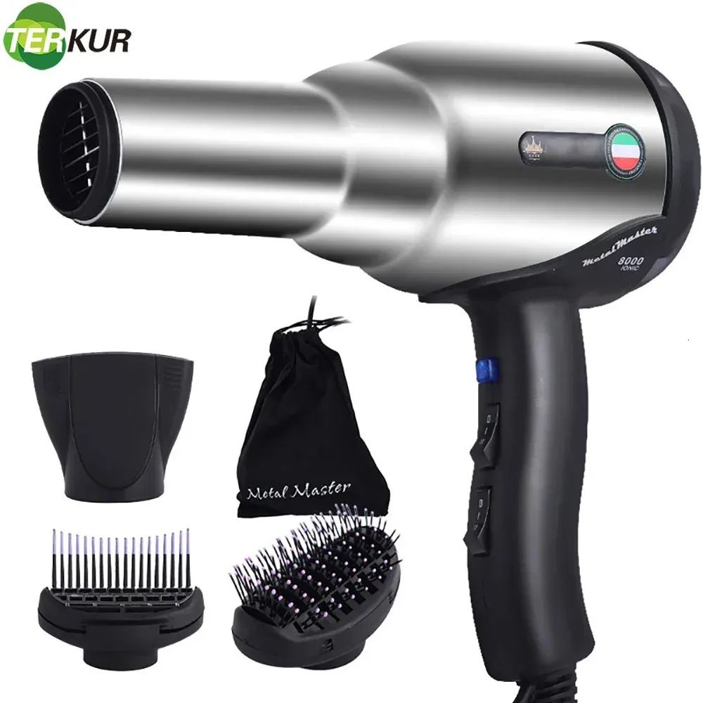 8000W Blow Dryer with Diffuser Ionic Hairdryer Extended Lifespan AC Motor 2 Speed and 3Heat Setting Cool Shut Button Fast Drying 240415