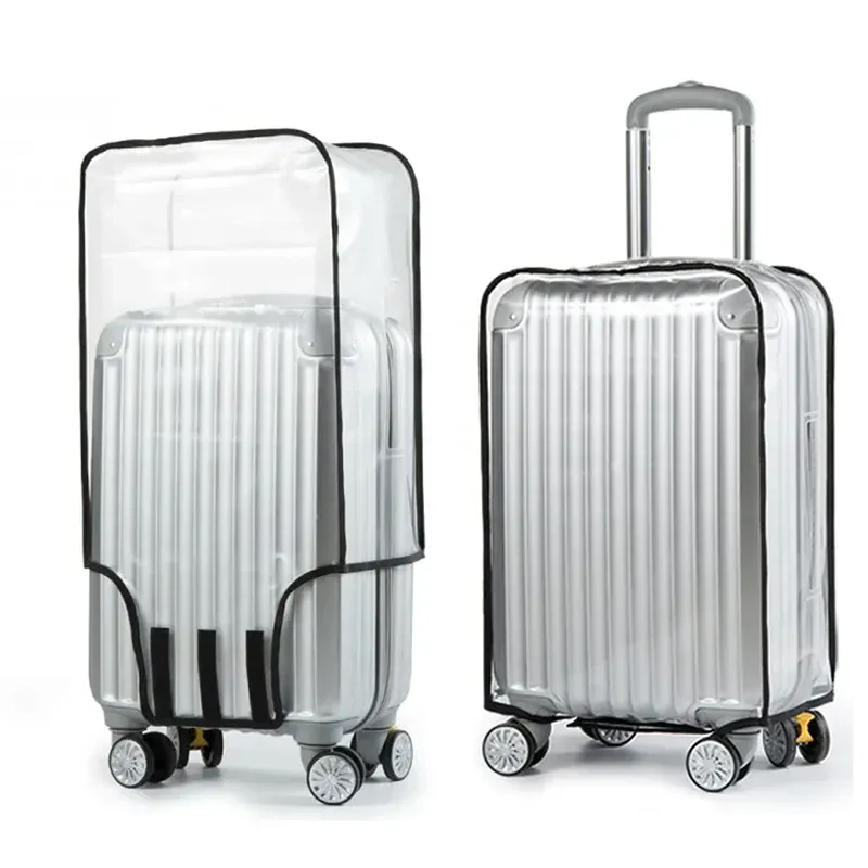 Accessories Luggage Cover 2023 Transparent PVC Luggage Covers Waterproof Trolley Suitcase Dust Cover Dustproof Travel Organizer Accessories