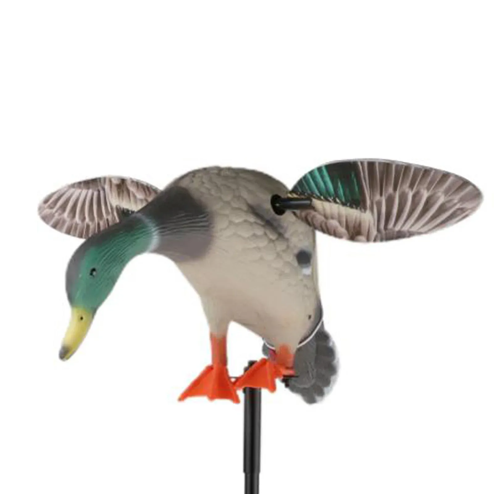 Tillbehör Jakt Duck Decoy Fjärrkontroll Flying Drake Mallard Realistisk trädgårdsgård Dekor Prop för jaktfotfiske (inget batteri)