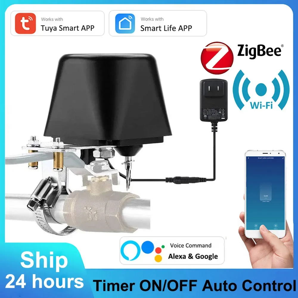 Controle Tuya Smart Wi -Fi ZigBee Water Gasage