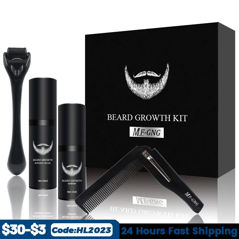 SHAMPOOCONDICIONADOR 4 PCS/SET KIT DE CRESCIMENTO DE CRESCIMENTO DE CRESCIMENTO DE CABELO DE CABELO DE BARBE