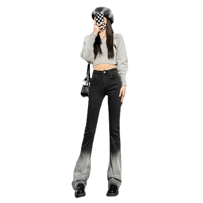 ファッション2024レディウーマンオフィスパンツマンパンツブラックリッピングロックトゥルー高品質のズボン女性パンツ