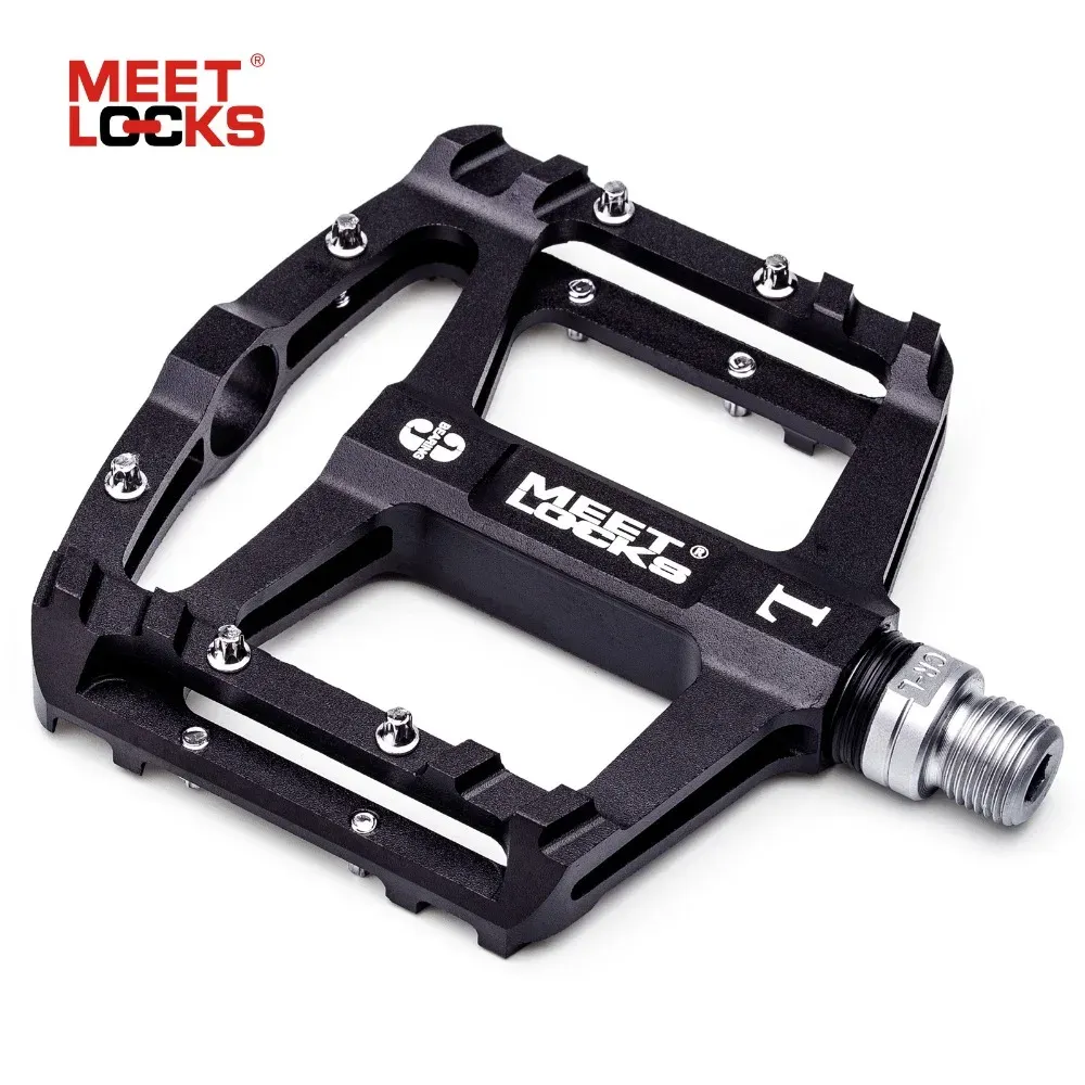 Ljus Meetlocks Tre förseglade lagercykelpedal Ultralätt aluminiumlegering Nonskid Bike Pedals Cycle Treadle Bicycle Accessories