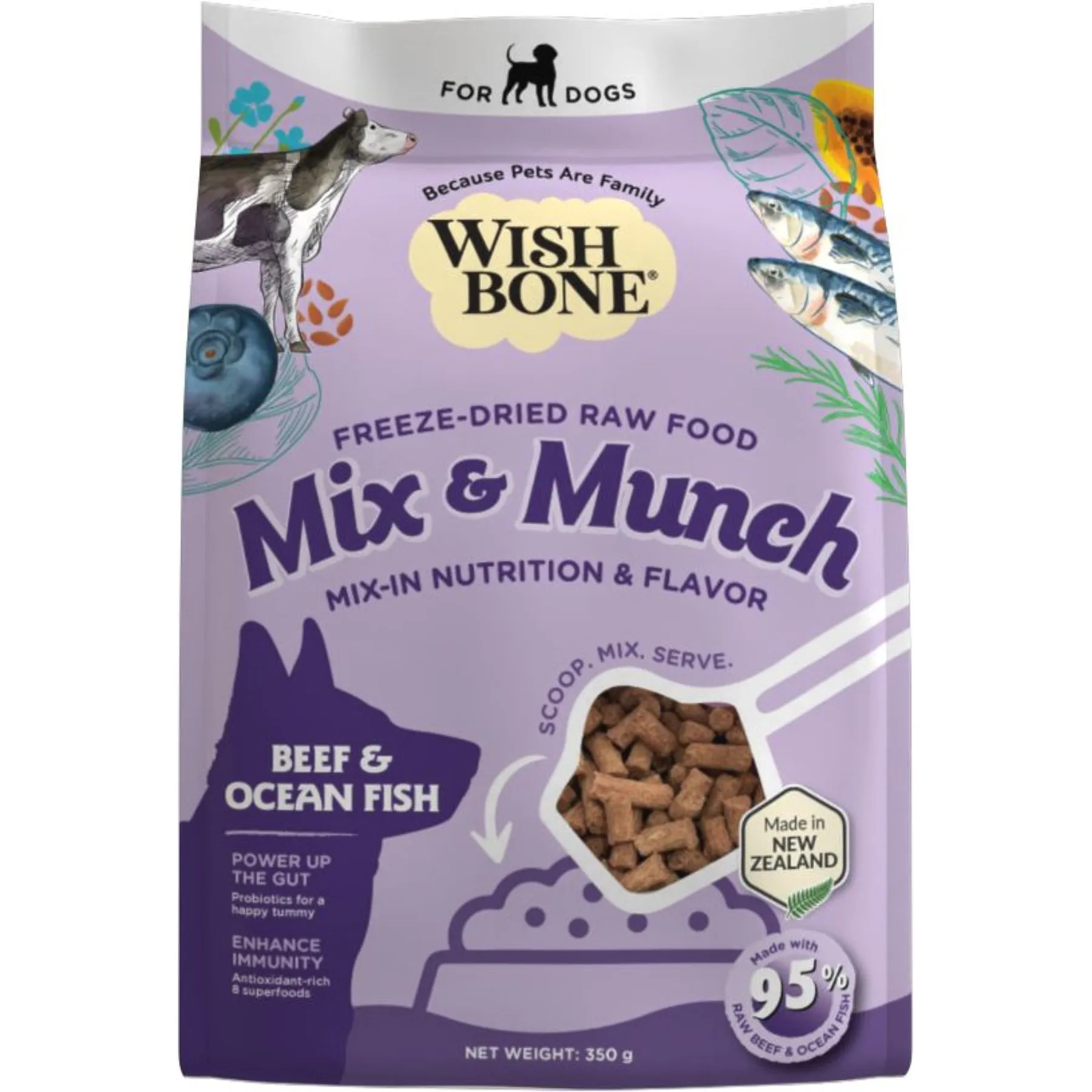 Raw Protein Bites: Freeze Dried Adult Dog Food With Beef And Ocean