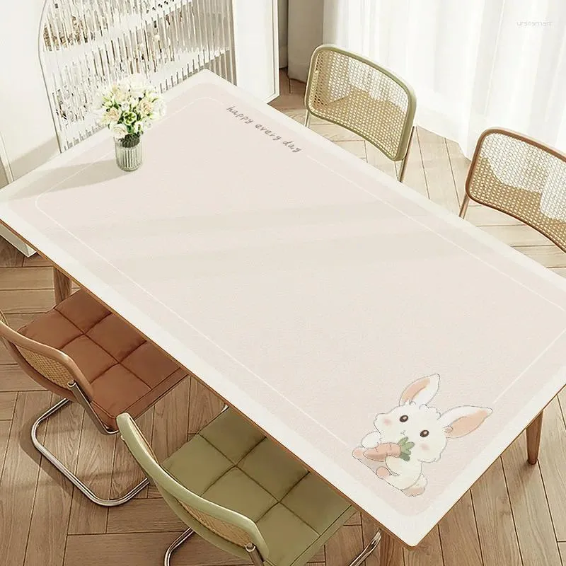 Tala de mesa A25 à prova d'água à prova de sonda e anti-escaldamento toalha para jantar chá de desenho animado de estilo fofo