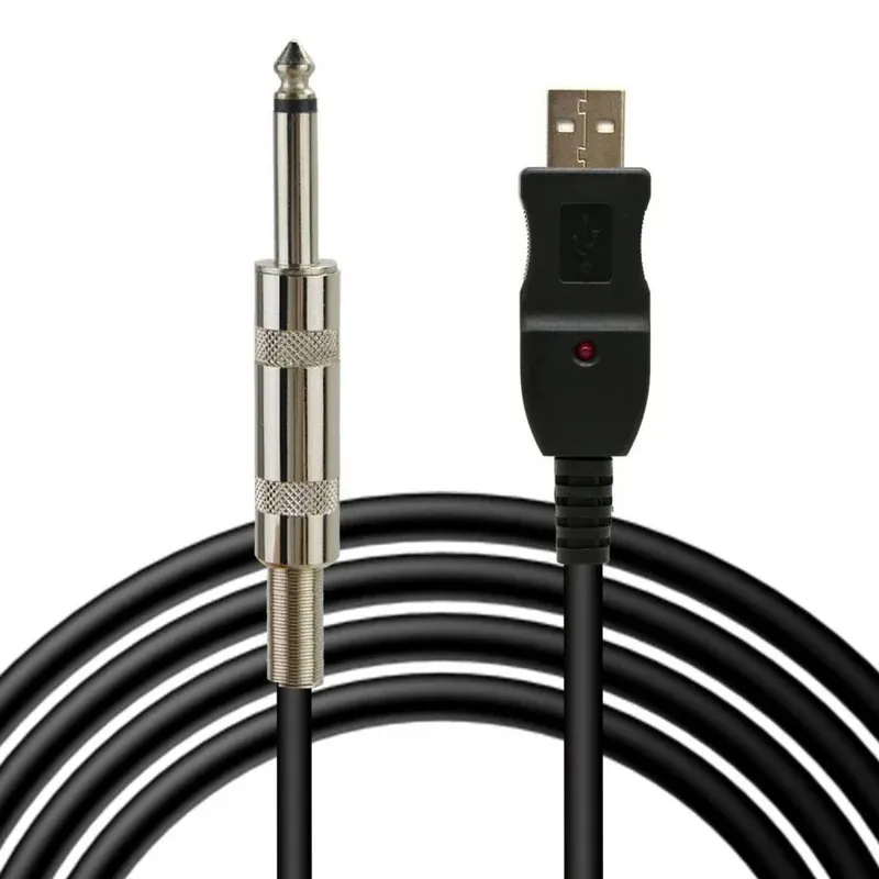 Cable de guitarra USB a 635 de alta calidad USB a 635 para conectar su guitarra a una computadora a través de USB Connection