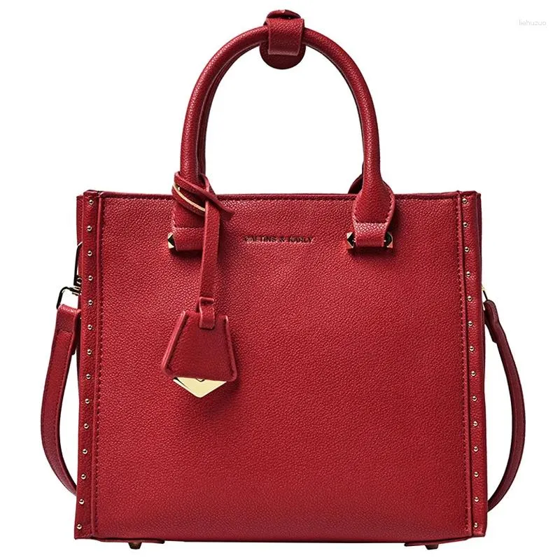 Bolsas de hombro Fashion Fashion Messenger Bag Ladies Homning Handfag de alta gama niña de estilo occidental