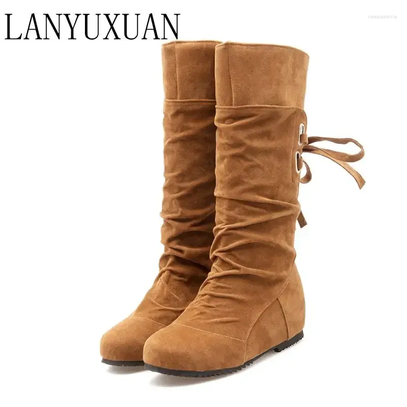 Buty duży rozmiar 34-52 w stylu uda wysoka kobieta kobieta femininas kolan-high botas botas męka zapatos muje chaussure femme buts 506