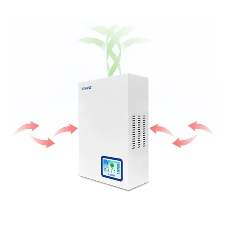Purifierare ERV Värmeåtervinningsventilation Väggmonterat hotellventilationssystem Enkel rum Luftrenare