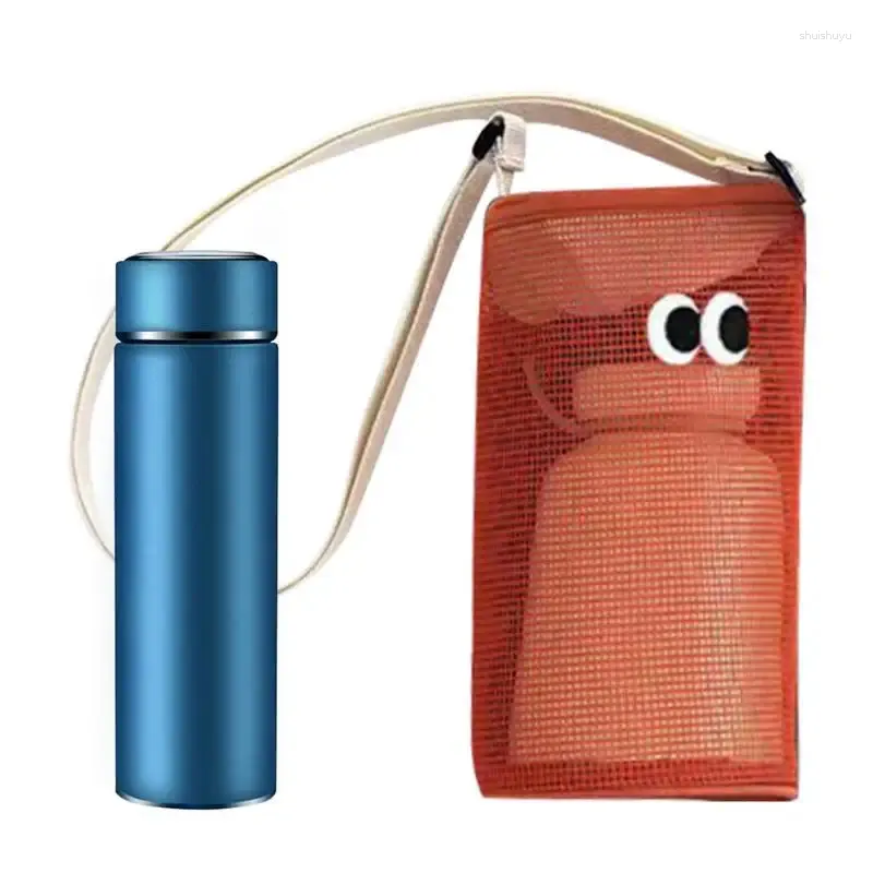 Aufbewahrungstaschen Wasserflasche Trägerbeutel Krug Ärmel Big Eye Holding Travel Mesh Indoor Outdoor