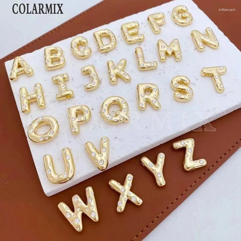 Catene da 10 pezzi carino a-Z Lettere A-Z Pendant Alphabet Metallic Charms Chunky Collana Cudoratura Donne Donne Gift 52996 52996