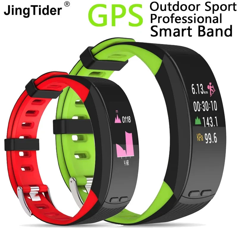 Opaski na rękę P5 Plus GPS Sport Smart Band 0,96 "kolorowy wyświetlacz bransoletki Monitorowanie ciśnienia krwi Monitor Opaska na rękę Tracker fitness Tracker fitness