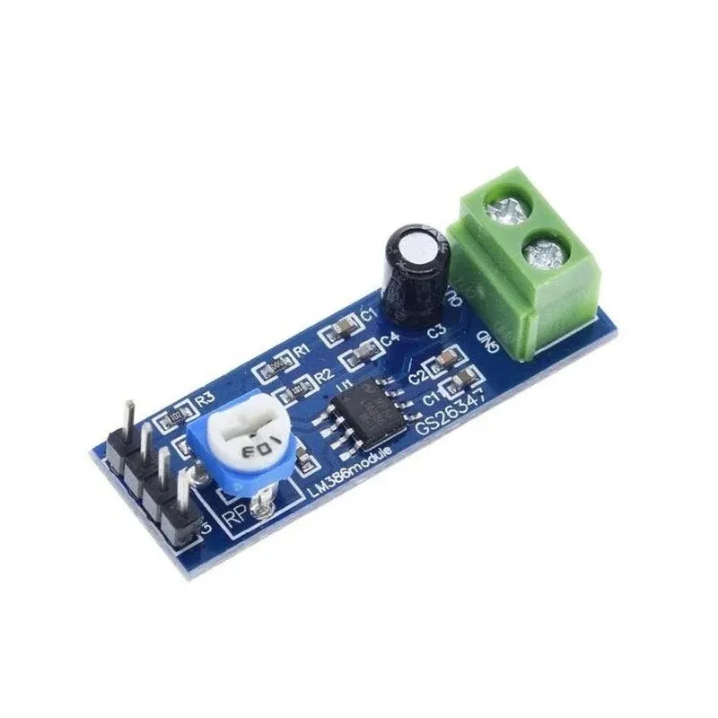 LM386 Power Amplifier Board for 200 Times Gain Mono Audio Power Amplifier Module 2024 High-quality Amplification for Your Audio Needs