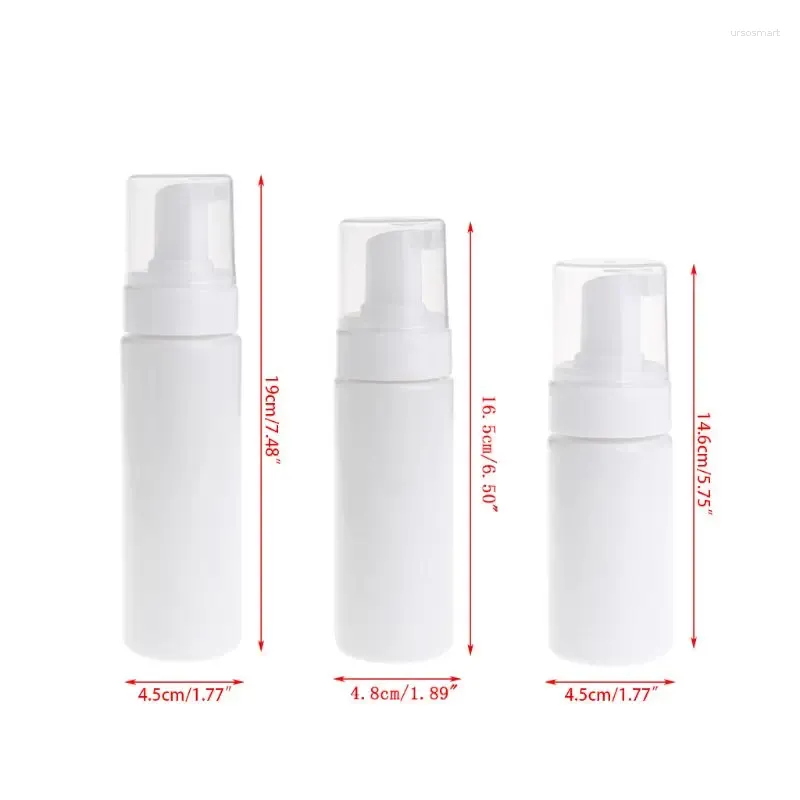 Botellas de almacenamiento FUMING SOAP Shampoo Dispenser Loción de la loción Liquid Foam Bottle Container Portable Drop