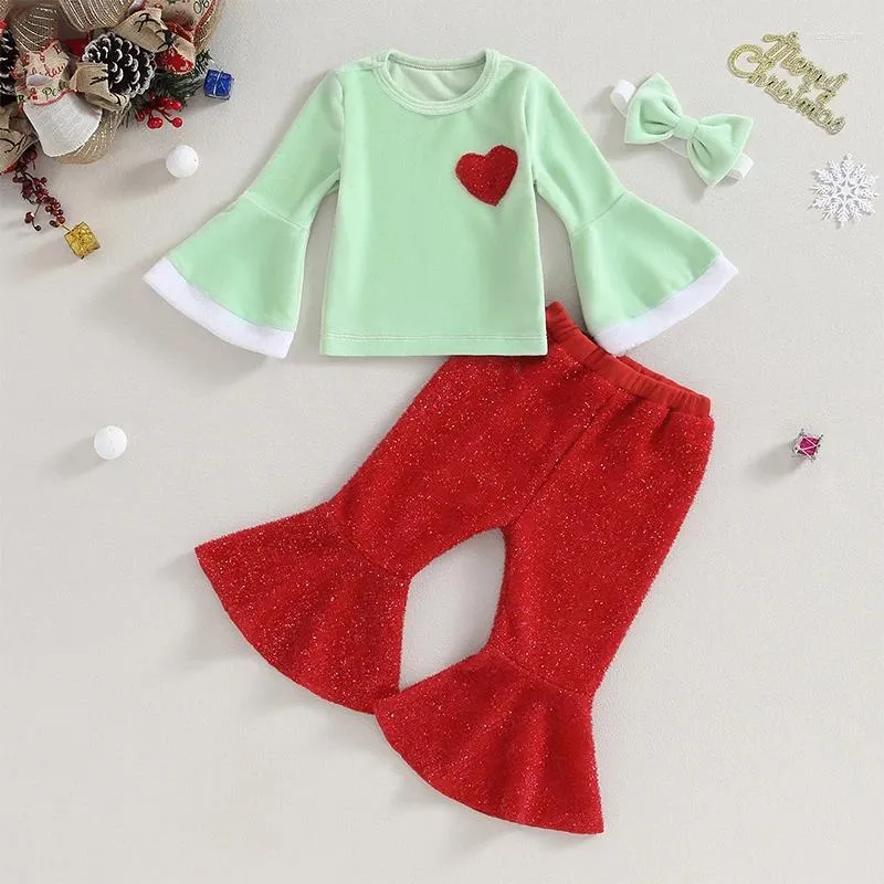 Ensembles de vêtements Filles Christmas 3PCS PAPT