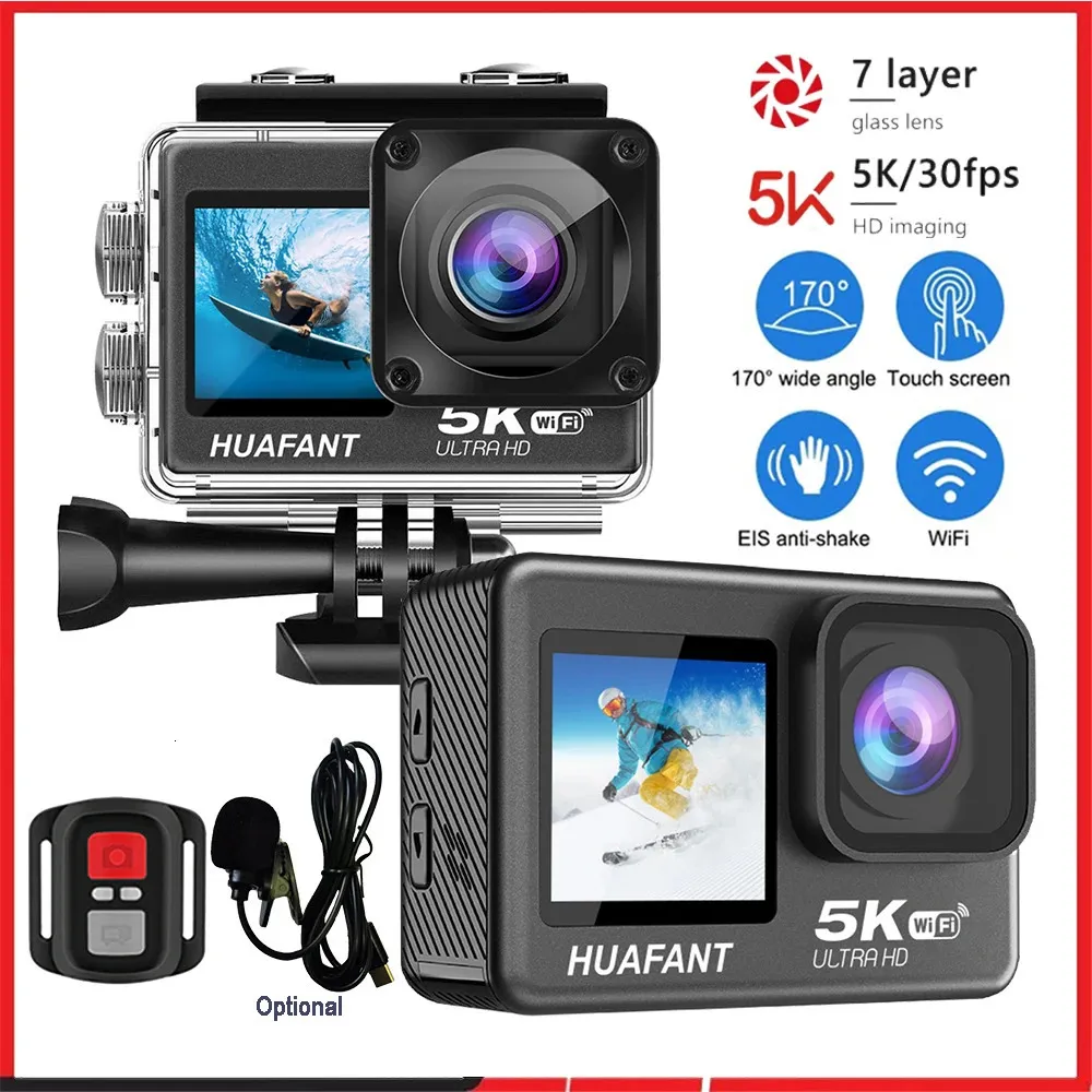 Save Big on Bulk Action Camera W9 Anart 2024 Action Camera 5K 4K60FPS 48MP  20 LCD EIS Dual Screen WiFi 170D Waterproof 30M 4X Zoom Go Sports Pro
