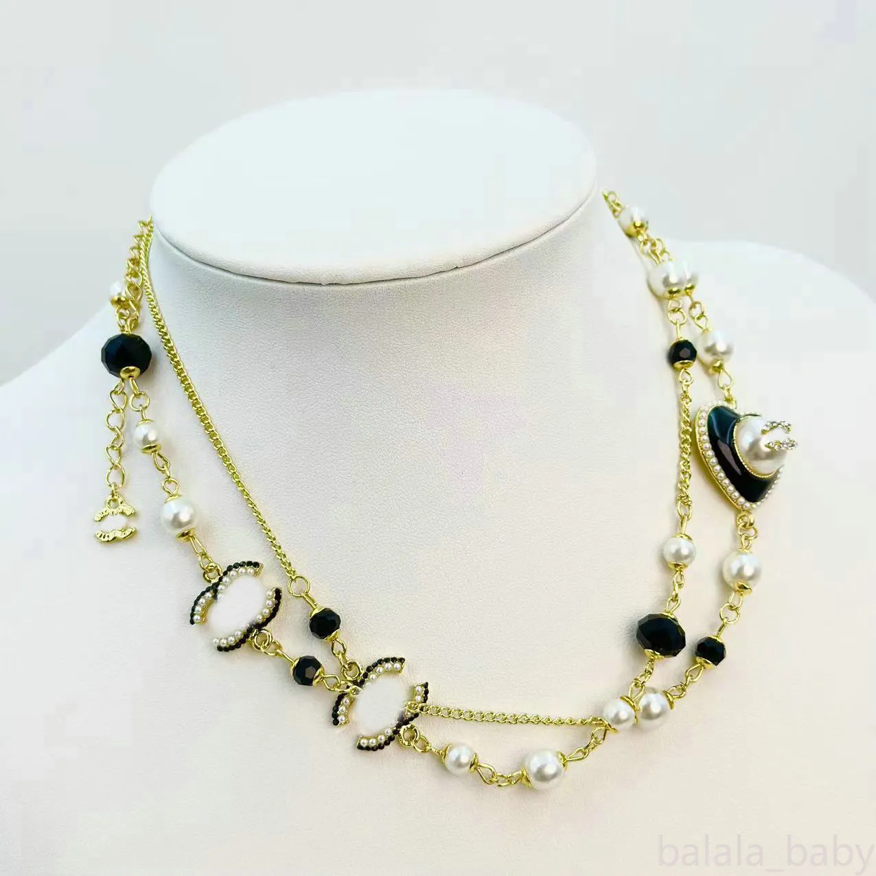Colliers de créateurs Collier de chaîne de perles pour femmes Classic Classic Choker Women's Jewelry Accessories Love Gift