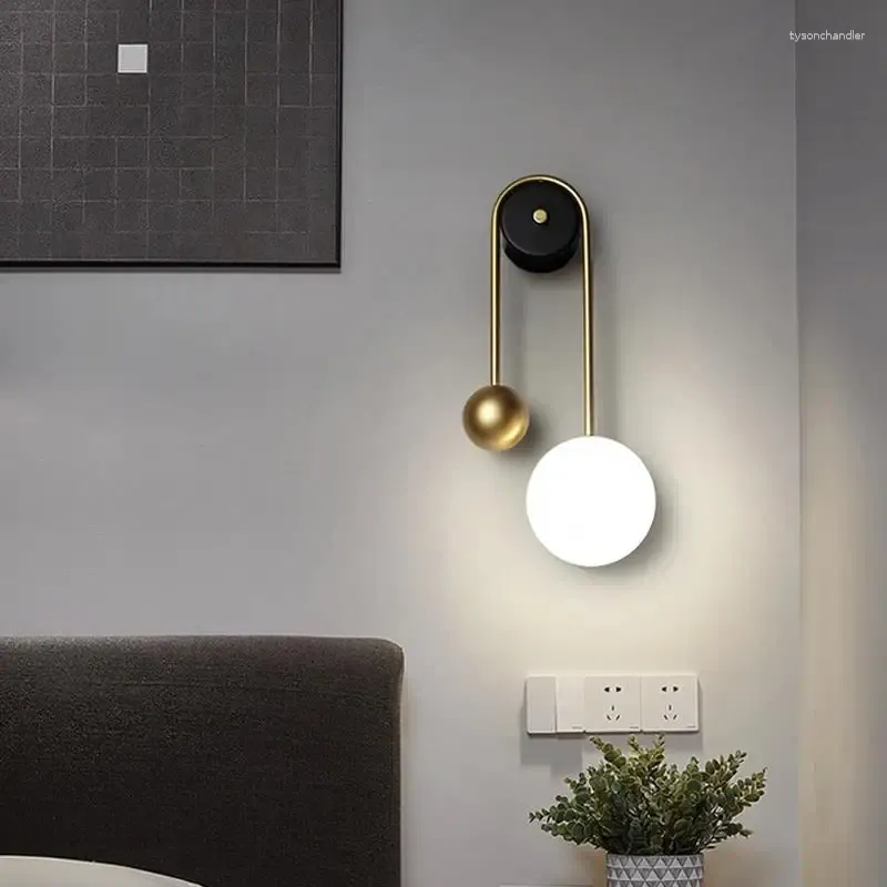 Lámparas de pared Decoración del hogar Interior Iluminación Iluminación Corredor Corredor Lámpara LED Lámpara Led Sala de estar moderna Disparo Disperso