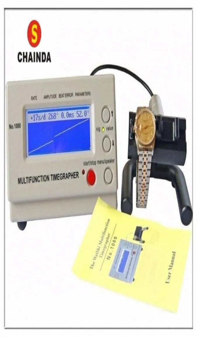 Weishi 1000 Watch Mechanical Timing Machine Relógio TimeGrapher para reparo 1pc Limpeza de pano EBQU4995144